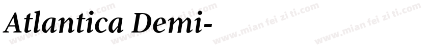 Atlantica Demi字体转换